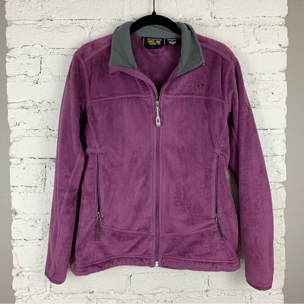 Mountain Hardwear Pyxis Purple Plush Fleece Teddy Front Zip Jacket Small